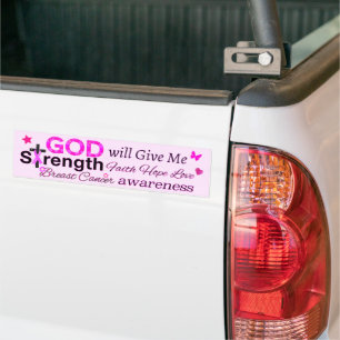 GOD Will Give Me Strength Bumper Sticker