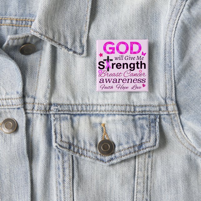 GOD Will Give Me Strength Button (In Situ)