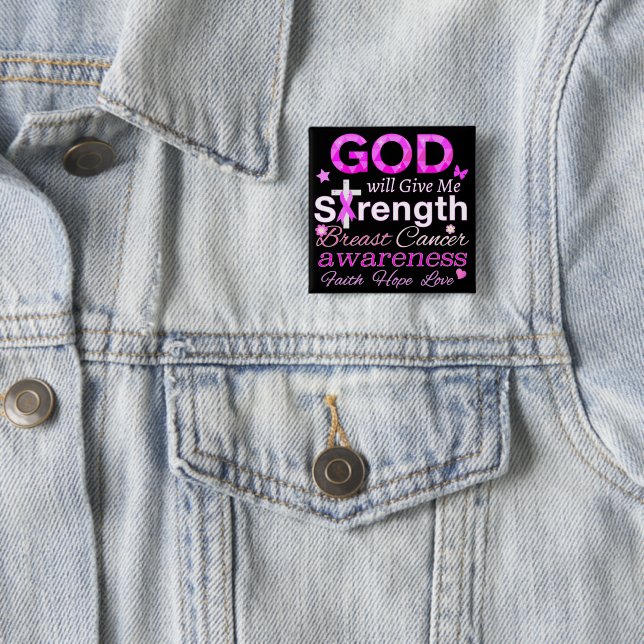 GOD Will Give Me Strength Button (In Situ)