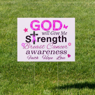 GOD Will Give Me Strength Sign