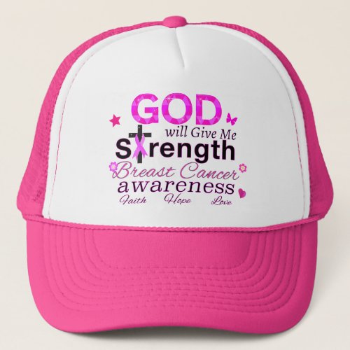 GOD Will Give Me Strength Trucker Hat