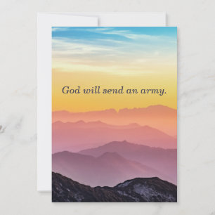 God Will Send an Army Card