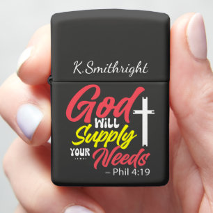 God Will Supply Your Needs Tee Zippo Lighter