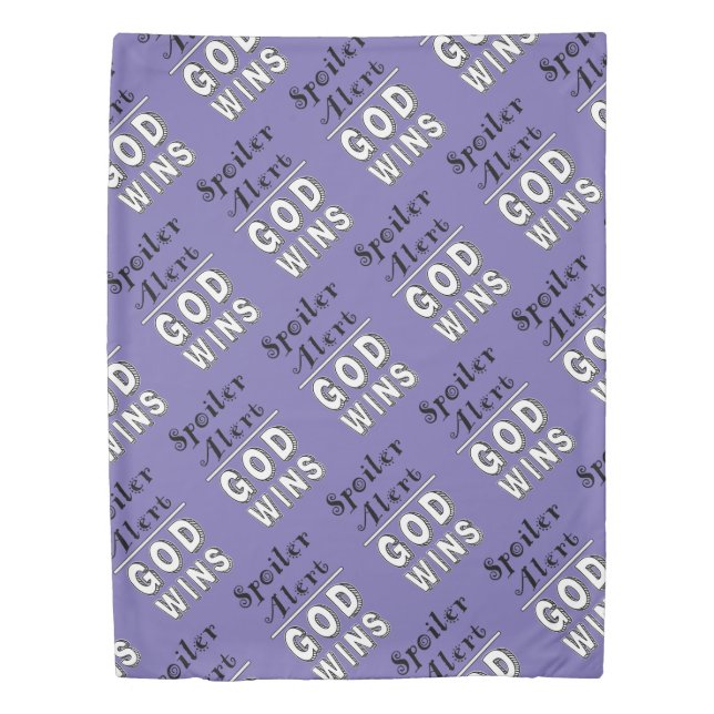God Wins     Duvet Cover (Front)