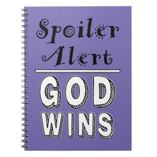 God Wins   Notebook