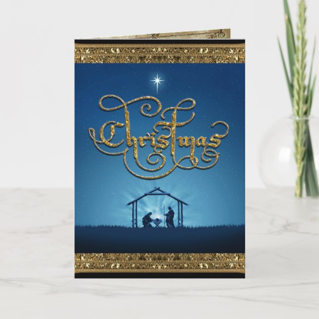 God with us! Christmas Celebration Holiday Card (Front)