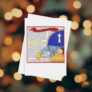 God With Us Personalized Christmas Card
