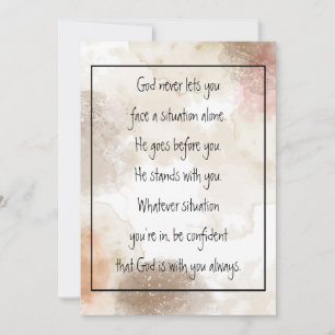 God With You Always Never Alone Inspirational