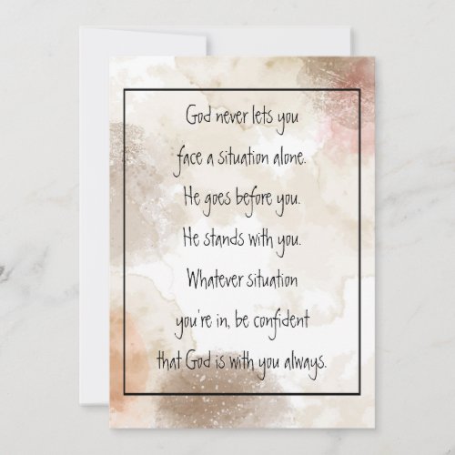 God With You Always Never Alone Inspirational  