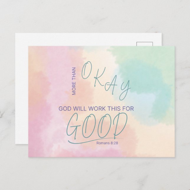 God Works All Things for Good Postcard (Front/Back)