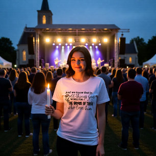 God Works For The Good Of Those Who Love Him Tri-Blend Shirt