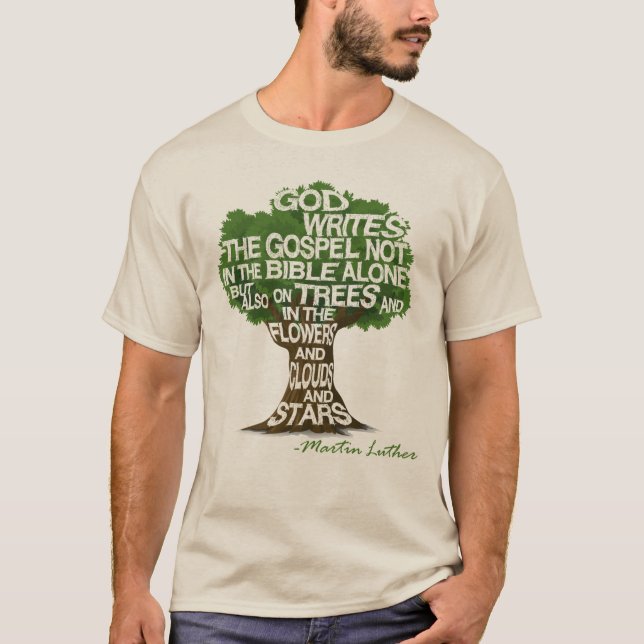 "God Writes In Nature" Greenfaith Shirt (Front)