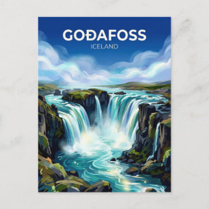 Goðafoss Iceland Postcard
