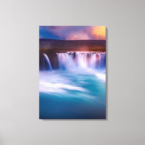 Godafoss Iceland Waterfalls Canvas Print