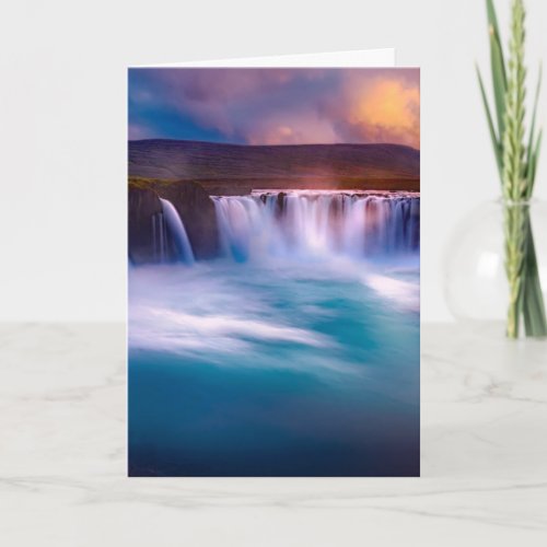 Godafoss Iceland Waterfalls Card