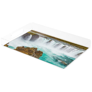 Godafoss waterfall, Iceland Acrylic Tray