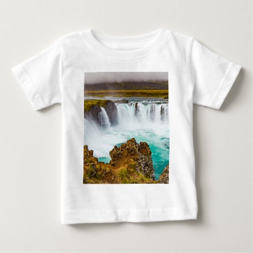 Godafoss waterfall Iceland Baby T_Shirt