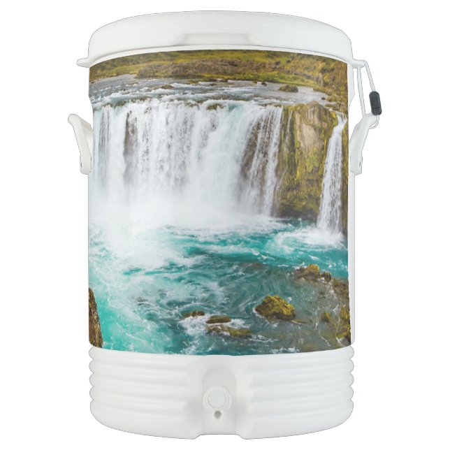 Godafoss waterfall, Iceland Beverage Cooler (Front)