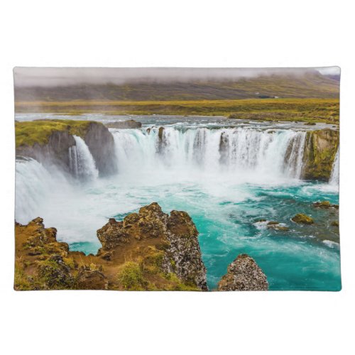 Godafoss waterfall Iceland Cloth Placemat