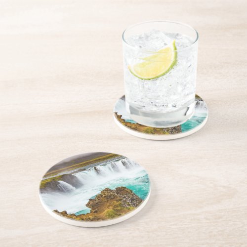 Godafoss waterfall Iceland Coaster