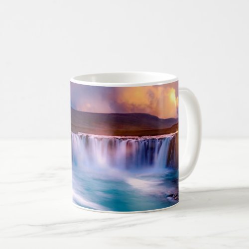 Goafoss  Waterfall Iceland Coffee Mug