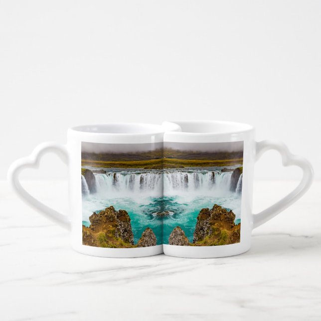 Godafoss waterfall, Iceland Coffee Mug Set (Front Nesting)