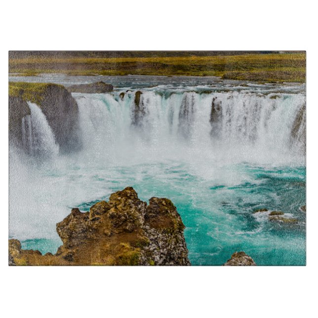 Godafoss waterfall, Iceland Cutting Board (Front)