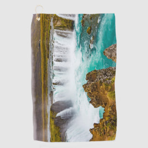 Godafoss waterfall, Iceland Golf Towel