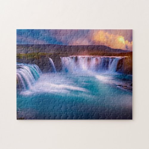 Goafoss  Waterfall Iceland Jigsaw Puzzle