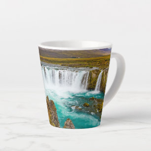 Godafoss waterfall, Iceland Latte Mug