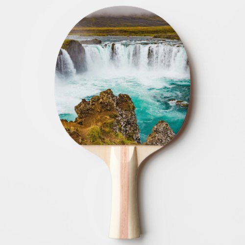 Godafoss waterfall Iceland Ping Pong Paddle