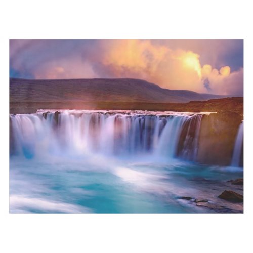 Godafoss waterfall Iceland Tablecloth