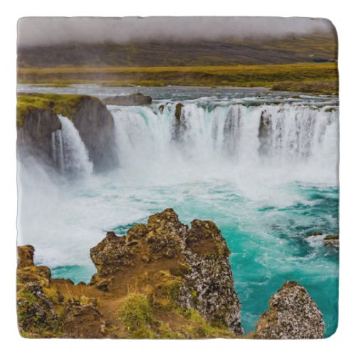 Godafoss waterfall Iceland Trivet