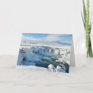 Godafoss Waterfall Landscape Card