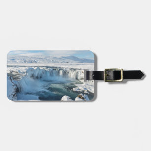 Godafoss Waterfall Landscape Luggage Tag