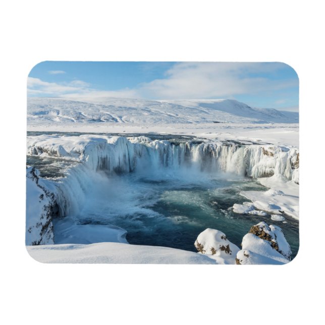 Godafoss Waterfall Landscape Magnet (Horizontal)