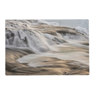 Godafoss waterfall, winter, Iceland Placemat