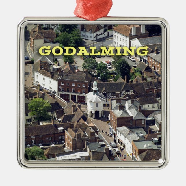 Godalming Surrey England Metal Ornament (Front)