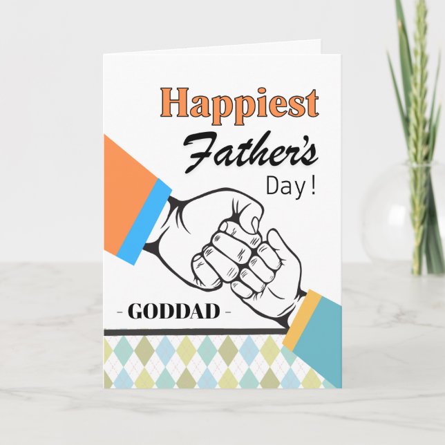 Goddad Father’s Day Fist Bump Inspiration Card (Front)