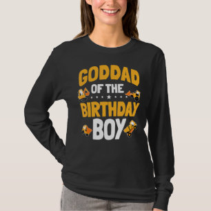 Goddad Of The Birthday Boy Construction Worker Bda T-Shirt