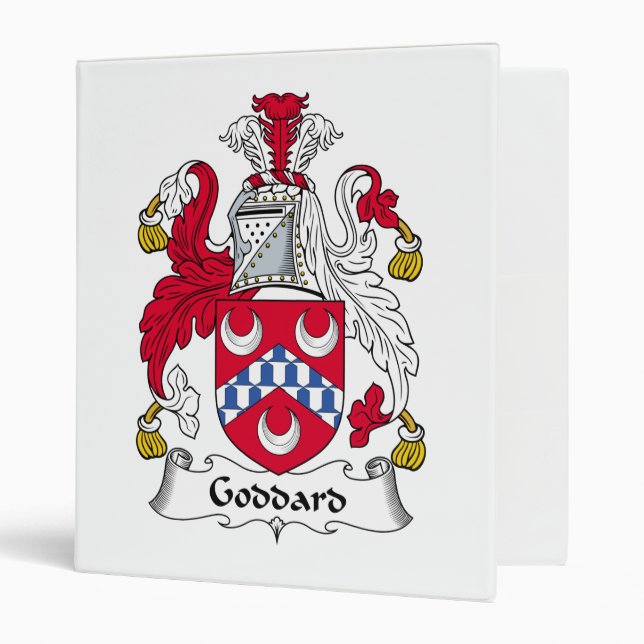 Goddard Family Crest 3 Ring Binder (Front/Inside)