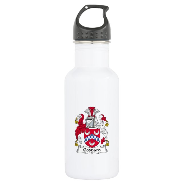 Goddard Family Crest Water Bottle (Front)