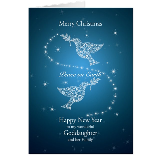 Goddaughter and Family, Doves of Peace Christmas (Front)