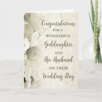 Goddaughter and Her Husband Congratulations