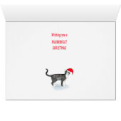 Goddaughter and husband, Cats in Christmas hats (Inside Horizontal (Bottom))