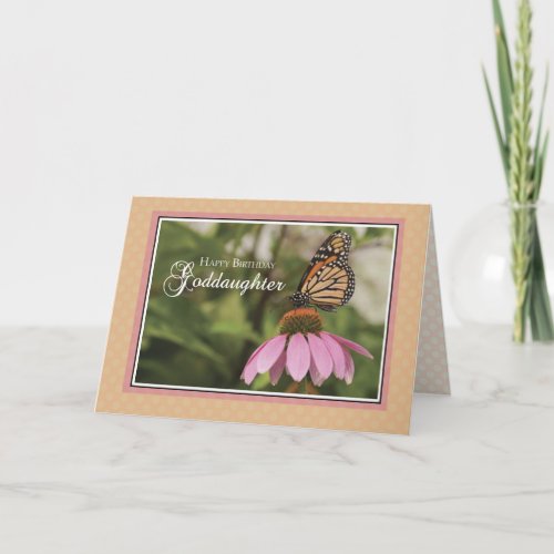 Goddaughter Birthday Butterfly Card