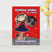 goddaughter birthday wishes greeting card (Yellow Flower)