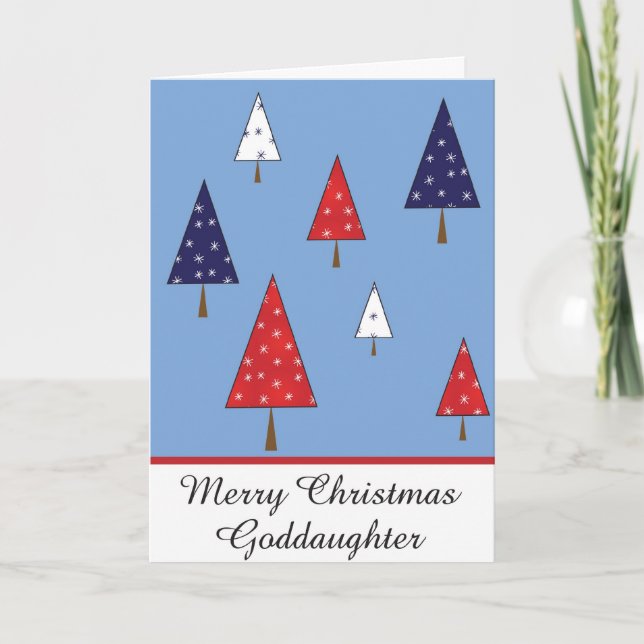 Goddaughter christmas greeting card (Front)