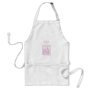 Goddaughter First Communion, Pink Adult Apron