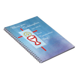 Goddaughter, First Holy Communion, Turquoise Notebook